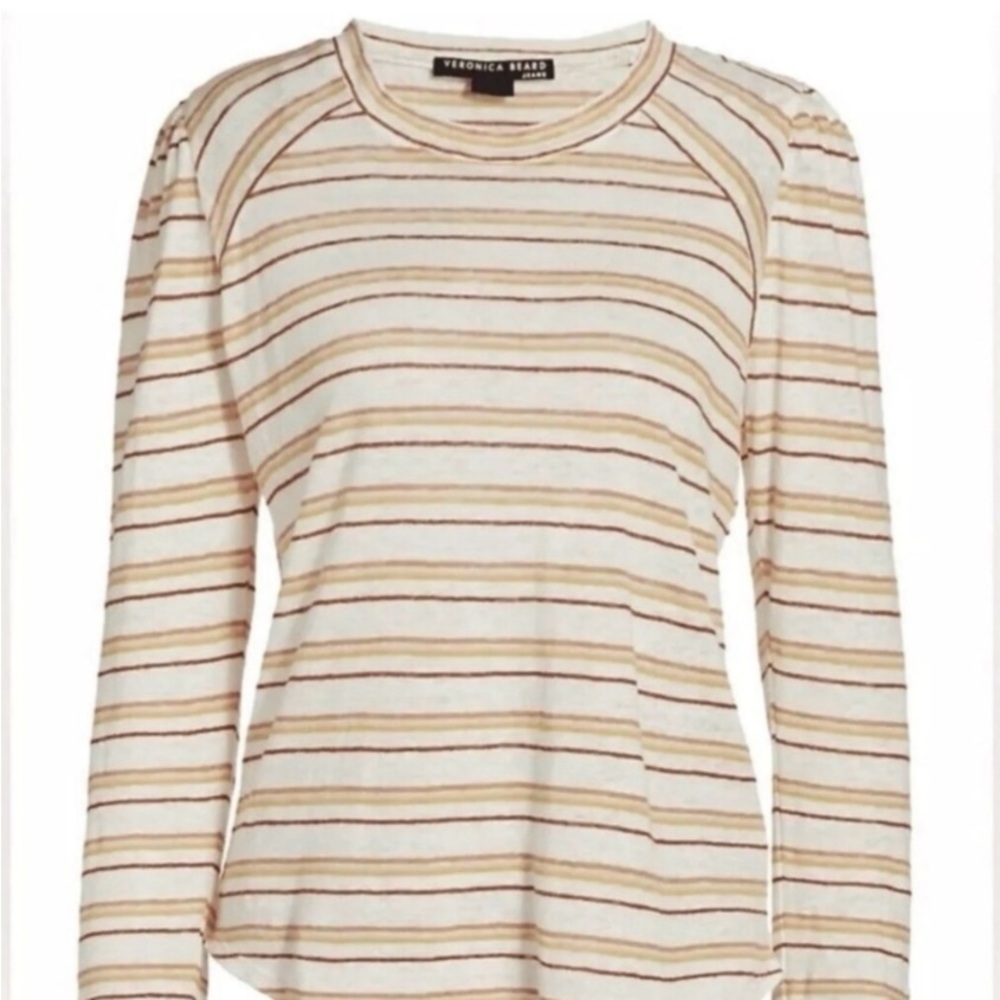 Veronica Beard striped baseball tee